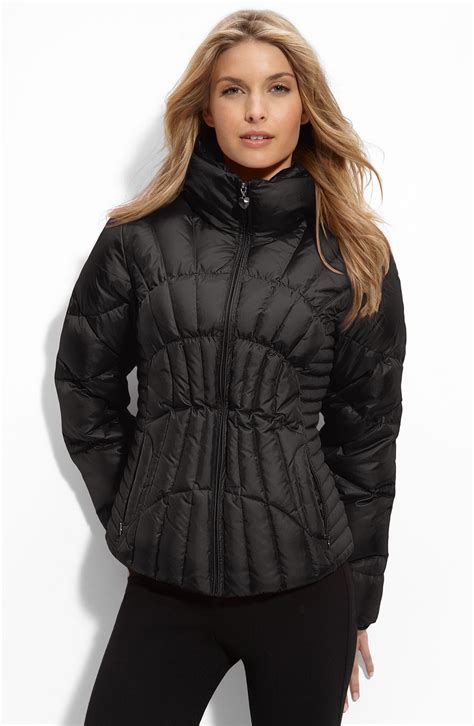 Quilted Coated Puffer Jacket 